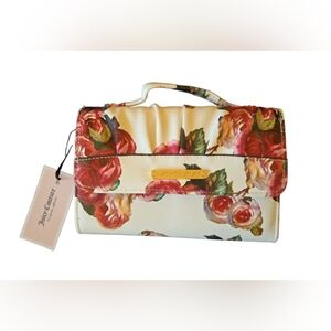 Juicy Couture Cream Floral Top-Handle Bag